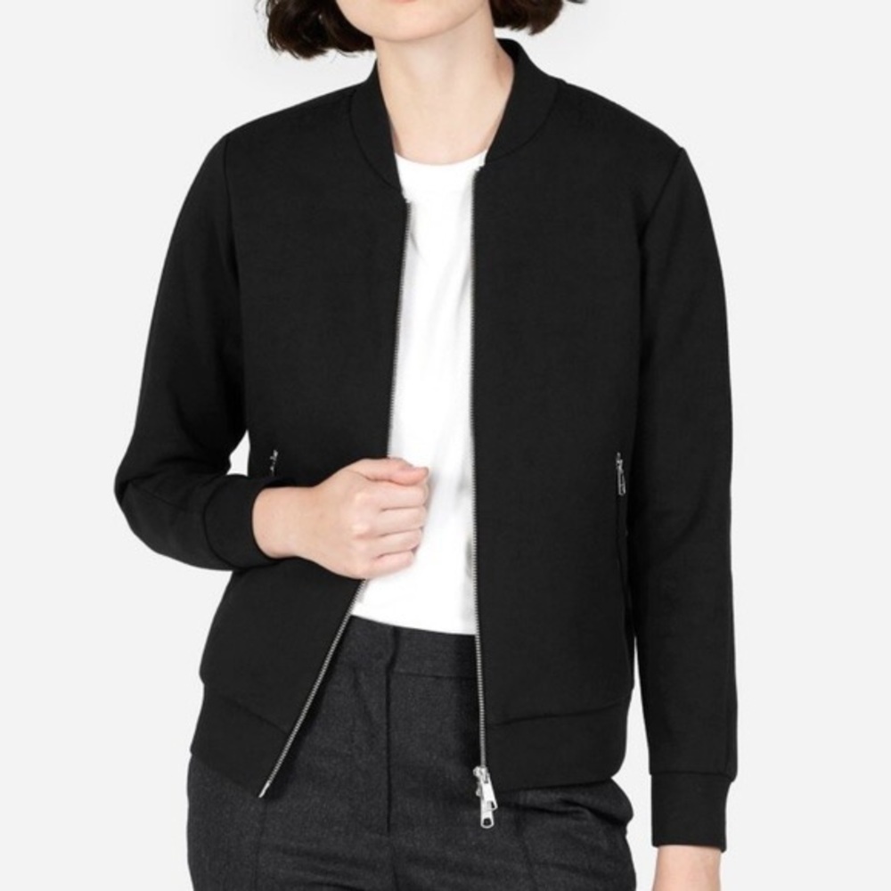 Everlane Street Fleece Bomber Jacket/ Black